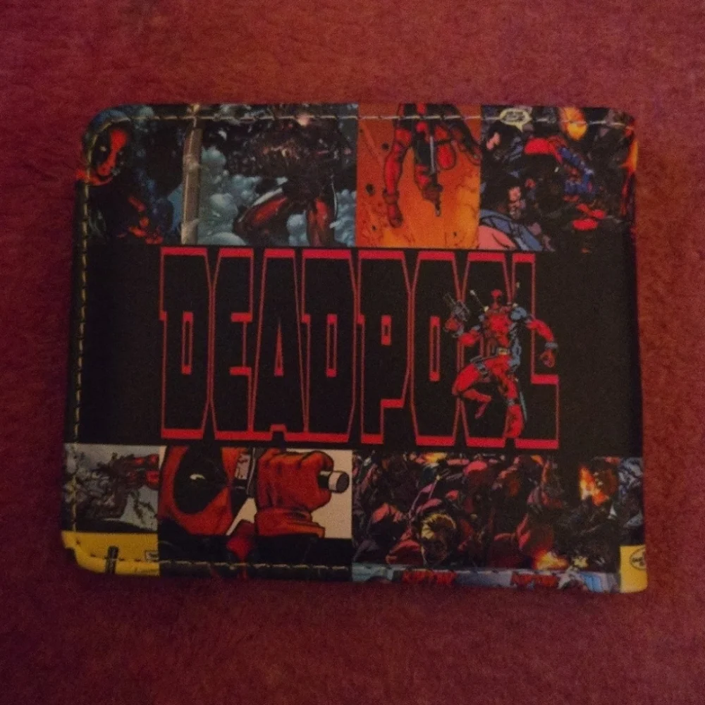 New Deadpool Marvel Comic Anime Manga Leather Wallet